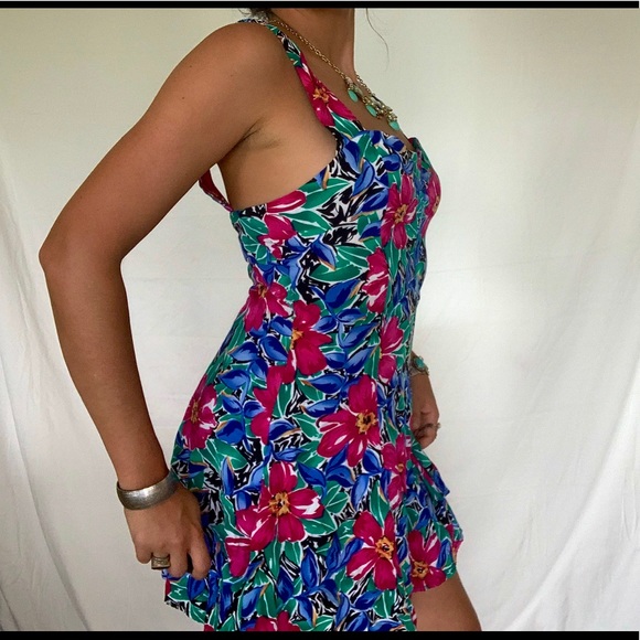 Vintage 90's Floral Jumpsuit - Picture 4 of 6